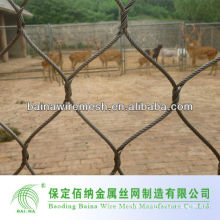 stainless steel wire rope mesh net for zoo enclosure/zoo wire mesh